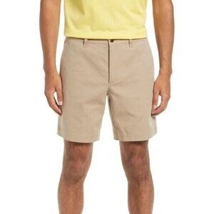 Ted Baker "fordo" flat front tan shorts men's sz 38 regular pockets